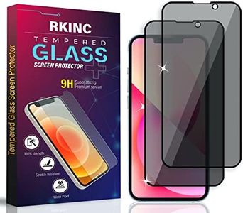 Screen Protector [2-Pack] for iPhone 14 Pro 6.1-Inch, RKINC Privacy Tempered Glass Film Screen Protector, [Anti Spy][LifetimeWarranty][Anti-Scratch][Anti-Shatter][Bubble-Free]