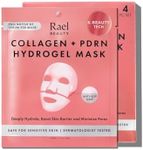 Rael Hydrogel Masks, Deep Hydration Skincare (Collagen PDRN, 4 Ct)