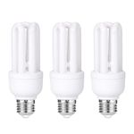 FanciBuy 3 Pack Energy Saving 11W=60W E27 ES CFL Light Bulbs, Edison Screw CFL Light Bulbs, Daylight 6400K, Compact Fluorescent Lamp