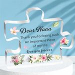 HULALA Nana Gifts Acrylic Puzzle Plaque For Nana Mothers Day Birthday Christmas From Grandchildren Thank You For Being Such An Important Piece Of My Life Love You Forever