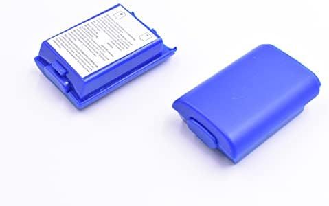 2pcs Battery Cover for Microsoft Xbox 360 Wireless Controller (Blue)