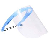 Pjp Electronics Adjustable Transparent Face Shield Visor, Breathable Anti-Fog Cover (10 Visors+ 1 Frame)