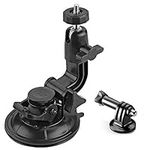 ShipeeKin Heavy Duty 9CM Suction Cup Mount Car Windows Stand on Windshield Dashboard Bonnet for all GoPro Heros, SJCAMs, Geekpro, Garmin VIRB Xe, Xiaomi Yi 4k, Nikon, Sony DSLR