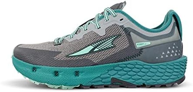 ALTRA Running Women's Timp 4 Trail Running Shoes, Grey/Teal, 8 US Size