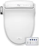 Bio Bidet BB1000 Electric Bidet Toilet Seat, Warm Water with Air Dryer, Heated Seat with Slow Close Lid, Remote Control, Round White