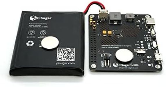 PiSugar S Plus Portable 5000 mAh UPS Lithium Battery Power Module Platform for Every Raspberry Pi 3B/3B+/4B Model Accessories handhold(Not Include Raspberry Pi)