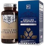 FS Choline Bitartrate | 120 Choline Capsules - High Strength 700mg Choline Bitartrate per Serving | Nootropics Choline Supplement | Non-GMO, Gluten & Allergen Free | Manufactured in The UK