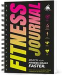 Clever Fox Fitness Journal Workout Log Book - Daily Fitness Planner Workout Journal for Women and Men. Spiral-Bound, Laminated Cover, Thick Pages, A5 (Yellow & Pink)