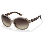 Polaroid Women's P8419 10a Sunglasses, Beige/Brown Faded Polarized, 58 UK