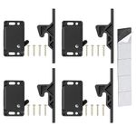 ACIMONE 4 Pack Cabinet Door Latch/RV Drawer Latches, 8 Pull Force Latch, Holder for Home/RV Cabinet with Mounting Screws, Perfect for RV, Camper, Motorhome, Trailor, OEM Replacement