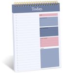 To Do List Pad - Daily Planner Notepad Undated 52 Sheets Tear Off, 6.5" x 9.8" Planning Pad Checklist Productivity Note Pad for Work and Personal Organized