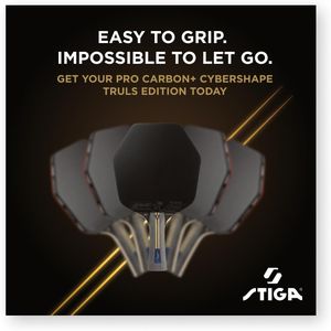 STIGA Pro Carbon Cybershape Table Tennis Bat – Professional Paddle