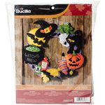 Witch's Brew Wreath Felt Applique Kit-17"" Round