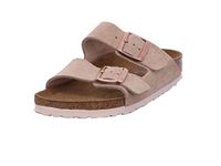 Birkenstock Arizona SFB Womens Suede Leather Sandal in Nude