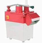 KRN Vegetable Cutting Machine (Red) for Hotels&Restaurants, with 3 Different Blades Dicer,Chopper,Slicers, with Stainless Steel Output 150kgs/hr (for Commercial use only)