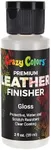 Crazy Colors Premium Gloss Acrylic Leather and Shoe Paint Finisher, 2 oz Bottle - Clearcoat Sealant Protection - Durable Scratch, Crack, Peel, and Fade Resistant Finish - Artwork Jackets, Bags, Purses