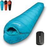 Bessport Mummy Sleeping Bag | 15-45 ℉ Extreme 3-4 Season Sleeping Bag for Adults Cold Weather– Warm and Washable, for Hiking Traveling & Outdoor Activities