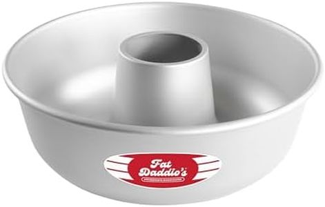 Fat Daddio's RMP-10 Anodized Aluminum Ring Mold Pan, 10 x 3.5 Inch, Silver