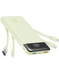 Charmast Power Bank with Built in Cables, 20000mAh USB C Battery Pack 5 Outputs 4 Inputs with LED Display Type C Powerbank,22.5W Fast Charging Portable Charger Compatible with Smartphones and More