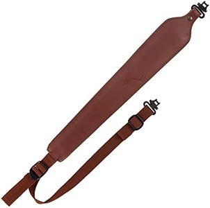 Allen Company 8145 Cobra Padded Sling with Deer Head Embossed with Swivels, Burgundy-Brown, One Size