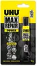 UHU Max Repair power - Colle extra puissante et flexible, transparente, idéale pour les chaussures, le caoutchouc, le cuir, tube 20g