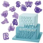 RKPM HOMES 40 Pcs Alphabet Letter Number Fondant Cake Cookie Cutters Baking Tools