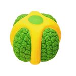 Agirav Natural Latex Rubber Squeaky (Green Melon) Dog Chew Toy | Suitable for Puppy, X-Small to Small Dogs (0-10kgs) | Durable, Animal Design, Fetch & Chew Toy | Reduce Separation Anxiety