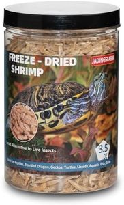 JADINGSFARM Freeze Dried Shrimp – 3.5 Oz Freeze Dried River Shrimp, Shrimp Turtle Food, Turtle Shrimp, Nutrient-Rich Shrimp Treat for Reptiles, Aquatic Turtles, Sugar Gliders, Hedgehogs, Tropical Fish