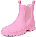 DKSUKO Women's Short Rain Boots Rub