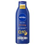 NIVEA Q10 Firming Rich Body Lotion + Vitamin C (250ml), with Collagen Booster Complex, 72H NIVEA Moisturiser