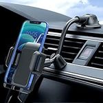 Car Phone Holder Mount, Long Arm Dashboard Windshield Phone Holder with Anti-Shake Device, Strong Suction Cup Car Mount Compatible with iPhone 14 13 12 11 Pro Max XS, Galaxy Note S22 S20 S10 and More