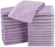 Amazon Basics Cotton washcloth - 24-Pack, 30 x 30 cm, Lavender