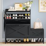 DWVO Farmhouse Shoe Storage Cabinet