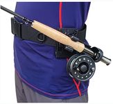 Fly Fishing 3rd Hand,Fly Fishing Rod Holder,Fly Fishing Wader Belt，Wearable Fishing Rod Holder Fishing Belt,Compatible Baitcasting Rod and Spinning Rod，with 20pcs Soft Lures