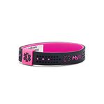 MyID Sport Medical ID Silicone Bracelet for Diabetes Epilepsy Asthma Autism and More (Medium, Black/Pink)