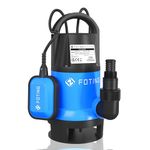 FOTING 900W Portable Submersible Pump with Float Switch, Max Flow 14000 L/H Electric Sump Pump for Dirty/Clean Water, Water Pump for Garden Pond, Pools, Ditches