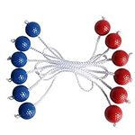 SHANGHh Golf Balls, Ladder Golf Ball for Throwing Games, Ladder Golf Ball for Toss Game, 6 Sets Hard Golf Training Balls, Outdoor Game, Mixed Colours Ball Sets, Blue,Red