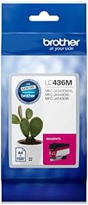 brother Genuine LC436M Ink Cartridge, Magenta, Page Yield Up to 1500 Pages, (LC-436M) for Use with: MFC-J4440DW, MFC-J4540DW, MFC-J4340DW XL, Standard Capacity