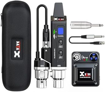Xvive U45D Stereo Wireless in-Ear Monitor System, 5.8GHz Professional IEM System with <5ms Latency, Smart Channel Scan & 4 Monitoring Modes for Musicians, Singers & Worship Team