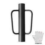 YVHFWOY 12LB Fence Post Driver,16.7 Inch T Post Pounder,Heavy Duty Hand Metal Post Rammer for Fence Post Wooden Post,Post Hole Drivers