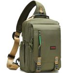 NICGID Sling Bags Chest Shoulder Backpacks, 14.1'' Laptop Backpack Crossbody Messenger Bag Travel Outdoor Men Women