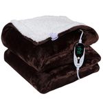 Warmland® BIS Certified ISI Mark Approved Platinum Range Digital Electric Bed Warmer/Blanket/Throw|60"X90" - Single| |1 to 12 Hr Auto/Manual Cutoff | Digital Display Temp Control| 5 Year Warranty