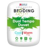 Lancashire Bedding Couples Duvet Made For You Two Hot and Cold Duvet 4.5 Tog Plus 9 Tog Duo (King, 230 x 220cm)