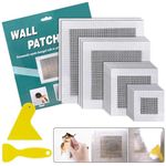 Seloom 15 Pcs Drywall Repair Kit, 2/4/6/8 Inch Self Adhesive Fiberglass Mesh Wall Repair Patches, Drywall Tools Wall Hole Quick Repair Aluminum Plate Repair Patch for Damaged Drywall Ceiling