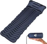 Unigear Ultralight Inflatable Sleeping Pad, Compact Air Camping Mat for Backpacking, Hiking and Traveling (Navy Blue Pad with Pillow)