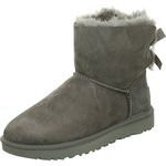 UGG Women's Mini Bailey Bow II Classic Boot, Grey, 5 UK