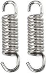 X AUTOHAUX 2 Pcs Motorcycles Exhaust Pipe Spring 43mm 1.69" Stainless Steel