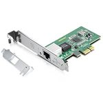 1G Gigabit Ethernet Converged Network Adapter (NIC),Compatible Intel I210 Single RJ45 Port, PCI Express 2.1 X1, NIC Card for Desktop PC