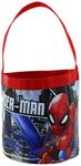 Marvel Spider-Man Boys Collapsible Nylon Gift Basket Bucket Tote Bag (One Size, Red/Blue)