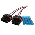 ALLMOST 2PCS Fan Cooling Connector Pigtail Wiring Harness Compatible with Ford Chevrolet Corvette Camaro TPI LT1 LS1 LS6